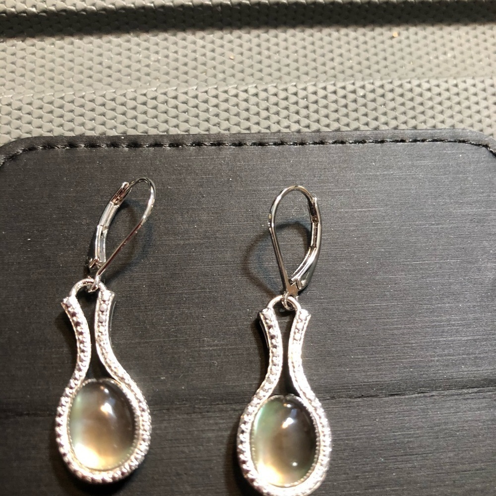 Designer PAJ Diamonique Sterling Tear Drop Earrings